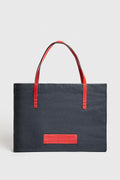 Denim-Red Grand Tote Bag