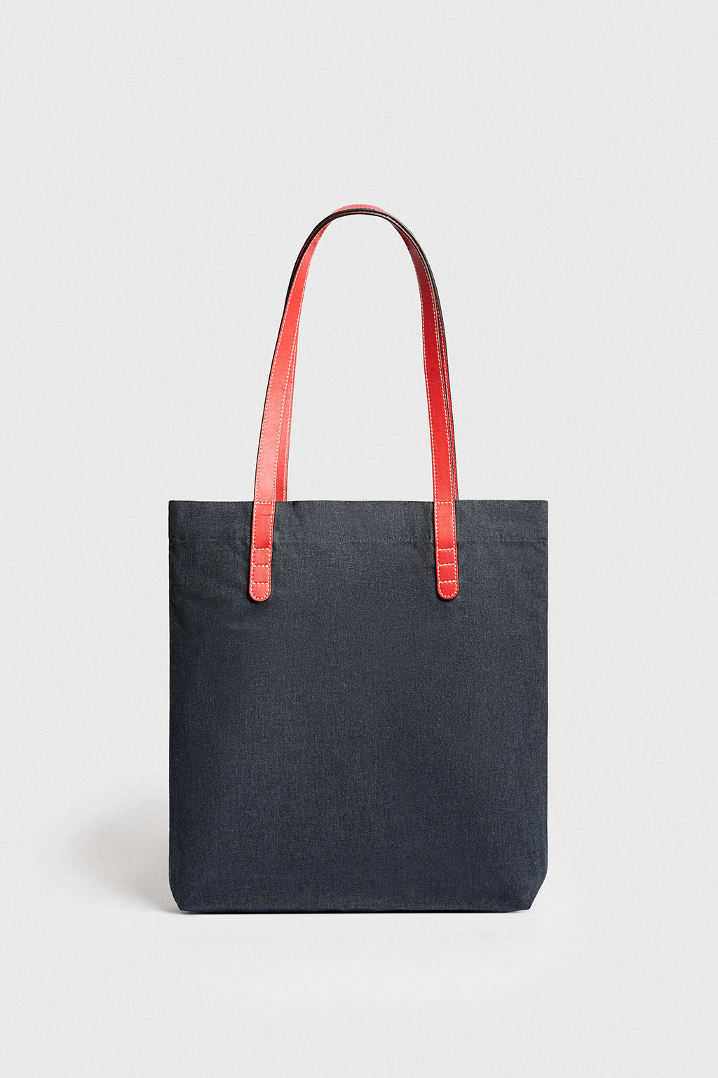 Denim-Red Tote Bag