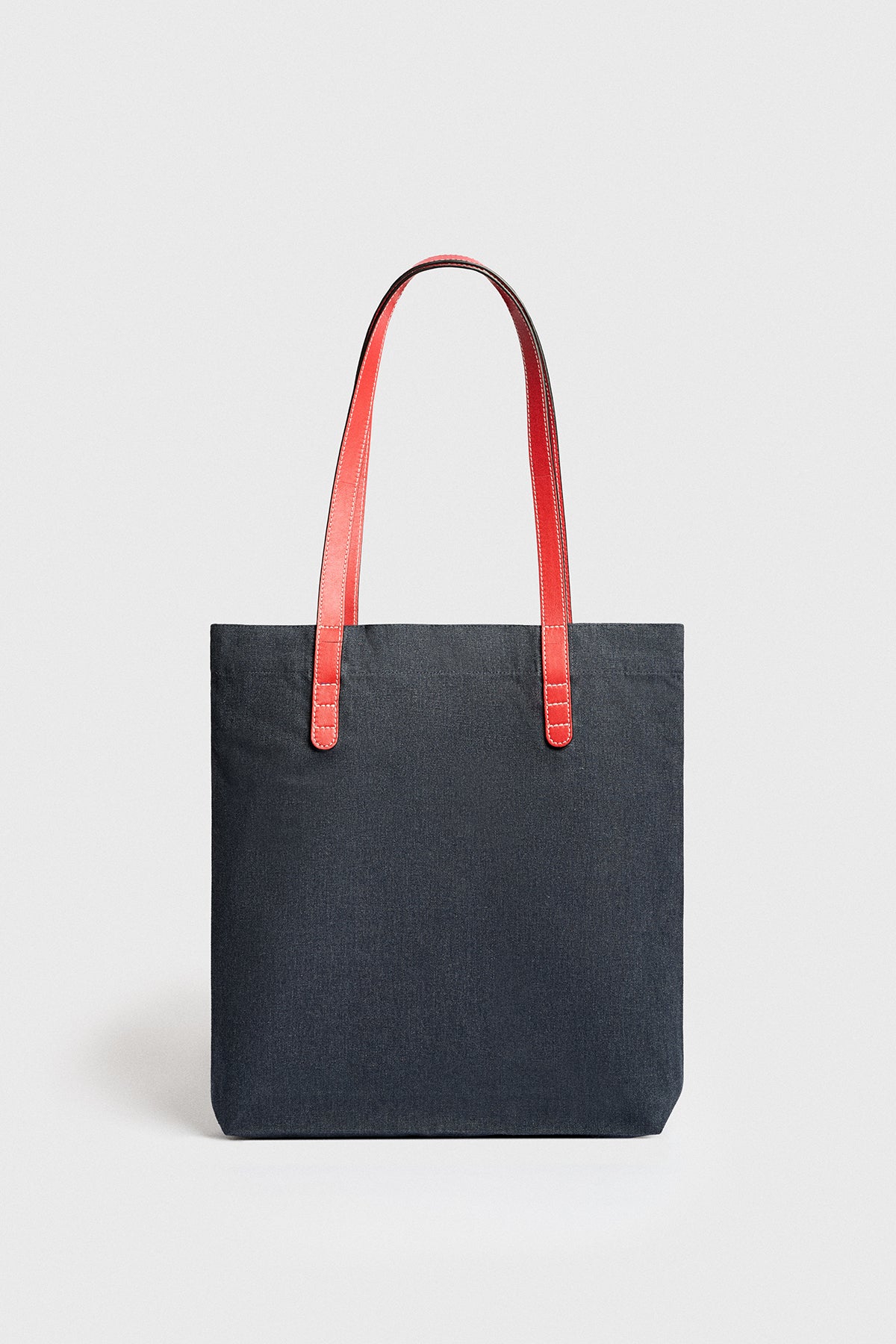 Denim-Red Tote Bag