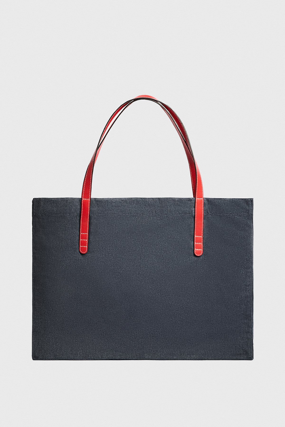 Denim-Red Grand Tote Bag